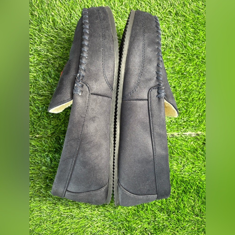 Polo Ralph Lauren Moccasin Slippers-Size:12-Color: Blue with Red Logo-Preowned - Picture 5 of 8